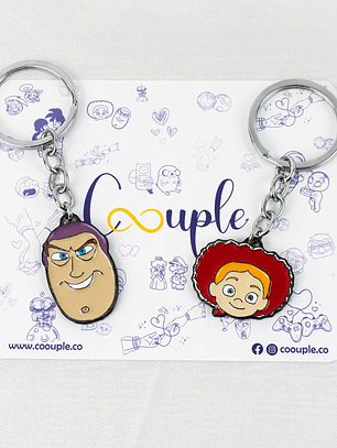 Llaveros Buzz y Jessie para parejas y amigos
