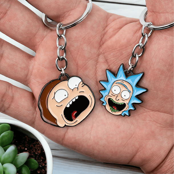 Llaveros Rick and Morty para parejas y amigos 3