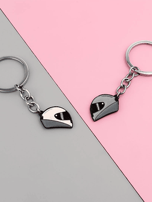 Llaveros de Cascos moteros para amigos y parejas