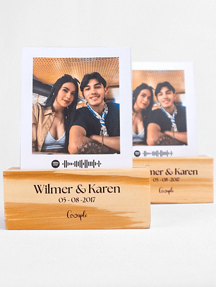 Portafotos personalizado en grabado laser 