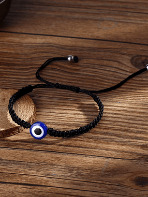 Pulseras de la suerte ojo turco para parejas y amigos bff de 2 piezas
