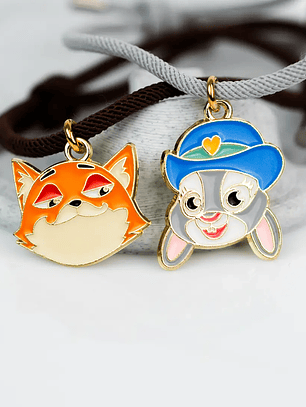 Pulseras lazo ajustable  Nick y Judy zootopia para amigos y parejas