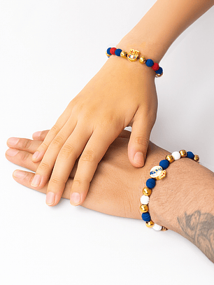 Pulseras de equipos futbol Colombia y Europa para parejas y amigos en neopreno