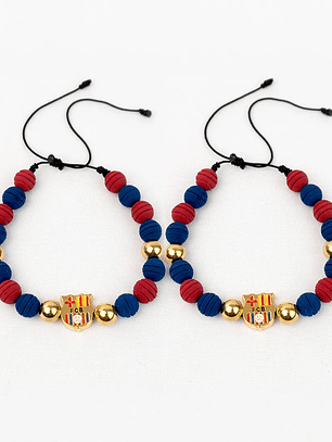 Pulseras de equipo futbol Barcelona para parejas y amigos en Neopreno