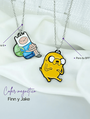 Collares Finn y Jake para parejas y amigos