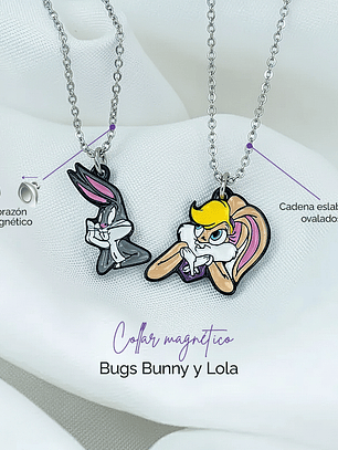 Collares Bugs Bunny y Lola para parejas y amigos