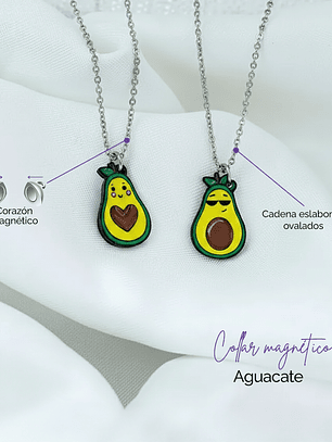Collares aguacate para parejas y amigos