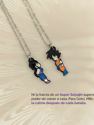 Collares Goku y Milk para parejas y amigos