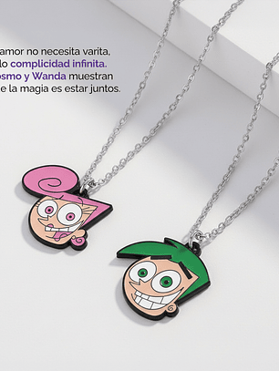 Collares Cosmo y Wanda  padrinos mágicos para parejas