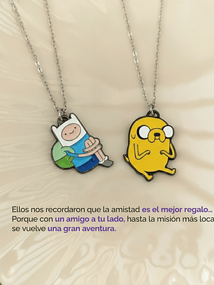 Collares Finn y Jake para parejas y amigos