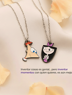 Collares Phineas e Isabella para parejas y amigos