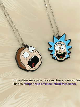 Collares Rick and Morty para parejas y amigos