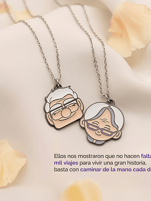 Collares película UP Carl y Ellie para parejas y amigos