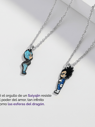 Collares Vegueta y Bulma para parejas y amigos