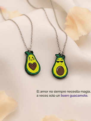 Collares aguacate para parejas y amigos