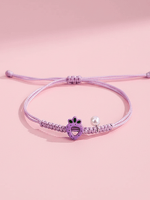 Pulseras lazo trenzado fresa parejas y amigas bff