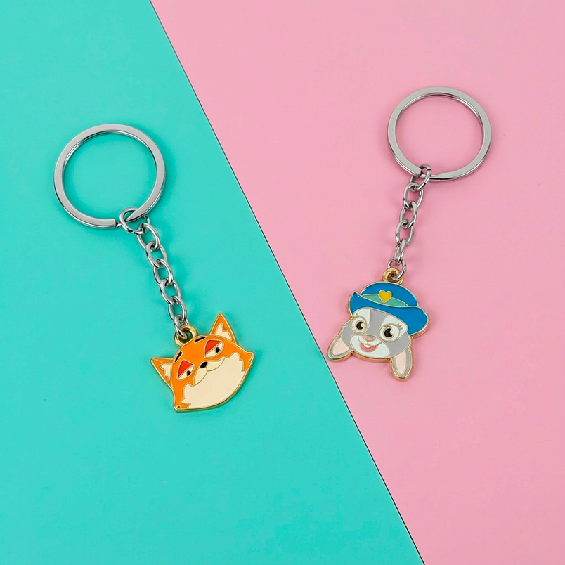 Llaveros de Nick y Judy zootopia para amigos y parejas 2