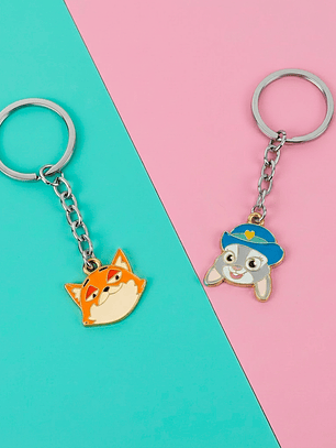 Llaveros de Nick y Judy zootopia para amigos y parejas