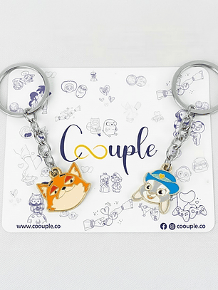 Llaveros de Nick y Judy zootopia para amigos y parejas