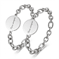 Pulseras parejas con grabado laser en acero inoxidable inicial o frase  - Miniatura 3