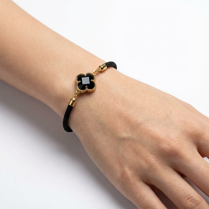 Pulseras perzonalizadas para pareja forma de trebol / Aura 11