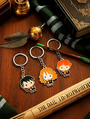 Llaveros para amigos de Hermione, Ron y Harry Potter