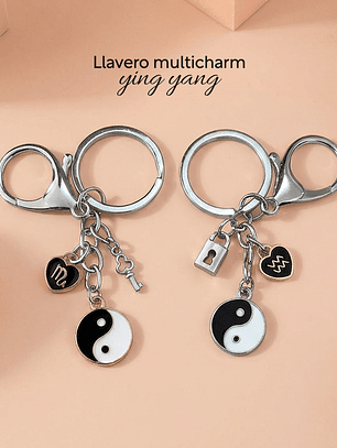 Llaveros para parejas multicharms / ying yang