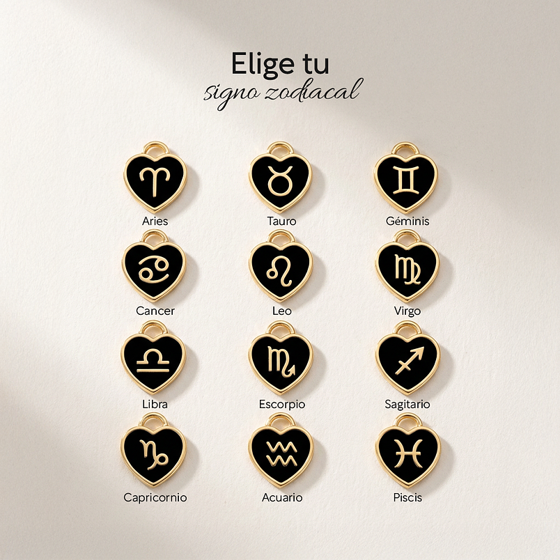 Pulseras lazo ajustable con imán, signos zodiacales para parejas 2