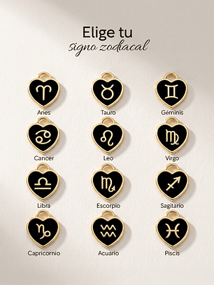 Pulseras lazo ajustable con imán, signos zodiacales para parejas