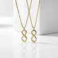 Collar de acero inoxidable para parejas con dije de infinito  - Miniatura 1