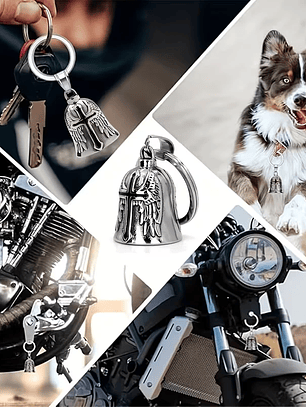 Llavero de parejas de campana para moteros 