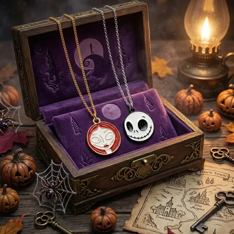 Collares de Jack y Sally para Parejas y Amigos | Amor Eterno 2