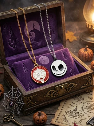 Collares de Jack y Sally para amigos y pareja 