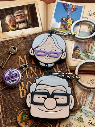 Llaveros película UP Carl y Ellie para parejas y amigos