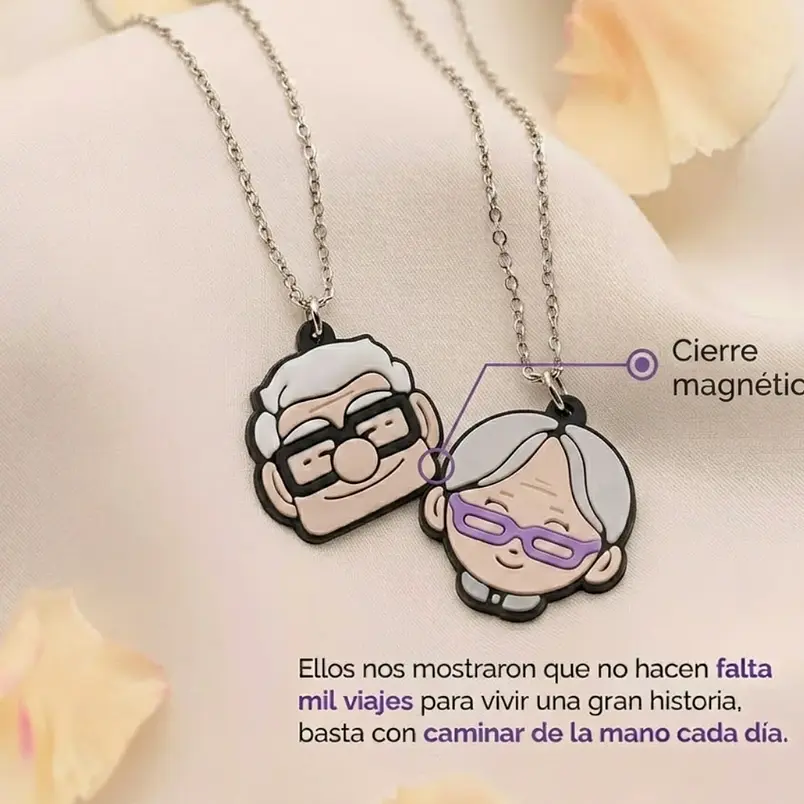 Collares de Carl y Ellie de UP para Parejas y Amigos | Matching 2
