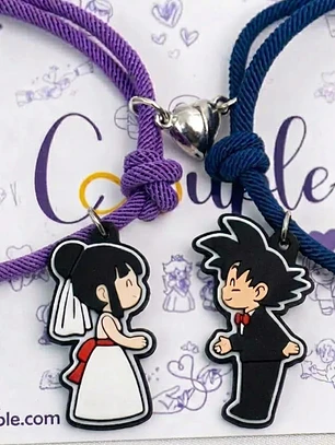 Pulseras para Parejas de Goku y Milk casados 
