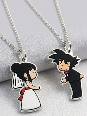 Collares para Parejas de Goku y Milk casados 