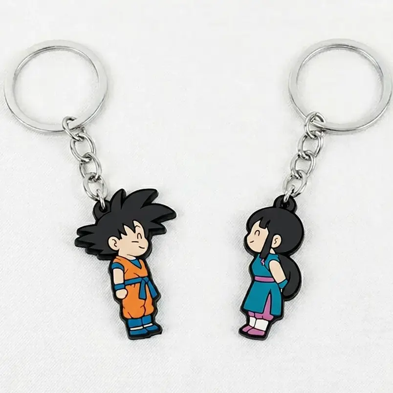 Llaveros para parejas de Goku y Milk 1