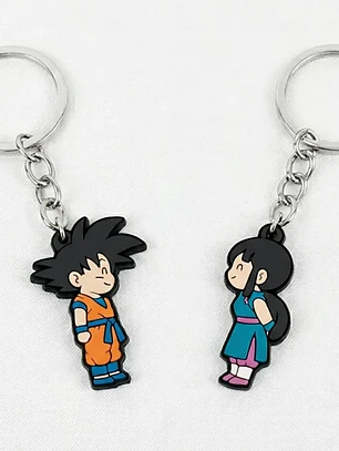 Llaveros para parejas de Goku y Milk