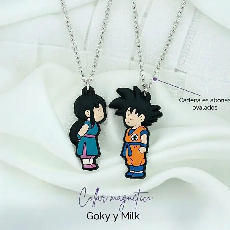 Collares para Parejas de Goku y Milk 1