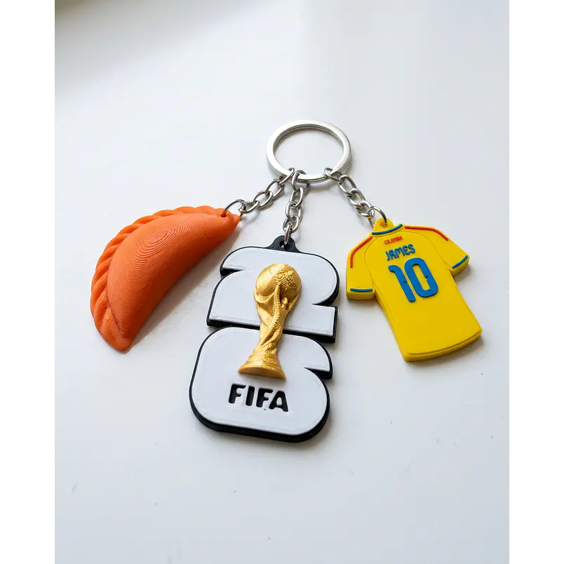 Llavero Impreso 3D Colombia | Selección Fútbol FIFA 2026  1