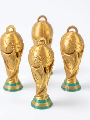 Llavero Copa Mundial FIFA 2026 3D | Réplica Trofeo Dorado