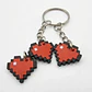 Llavero Corazón Minecraft 3D Pixel Art - Miniatura 2