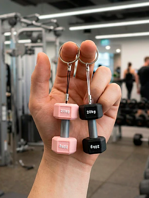  Llavero Pesa Mancuerna Impreso 3D | Gym Fitness