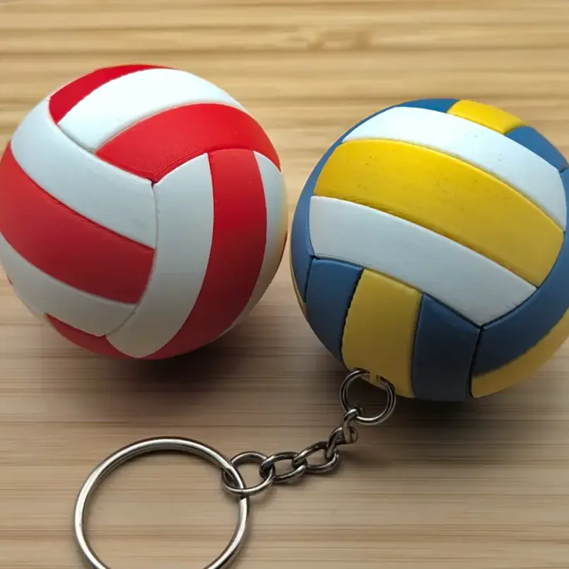Llavero Balón Voleibol 3D mikasa | Réplica Oficial Rojo Verde 1