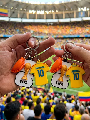 Llavero para parejas Colombia | Selección Fútbol FIFA 2026 