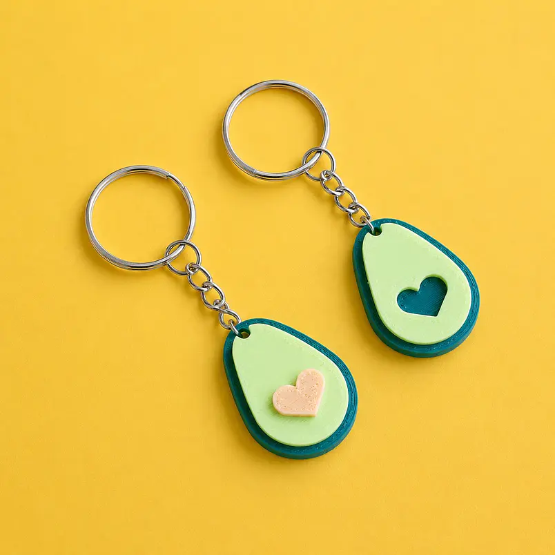 Llaveros para parejas de aguacates 1