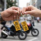 Llaveros para parejas placa para motos personalizados - Miniatura 1