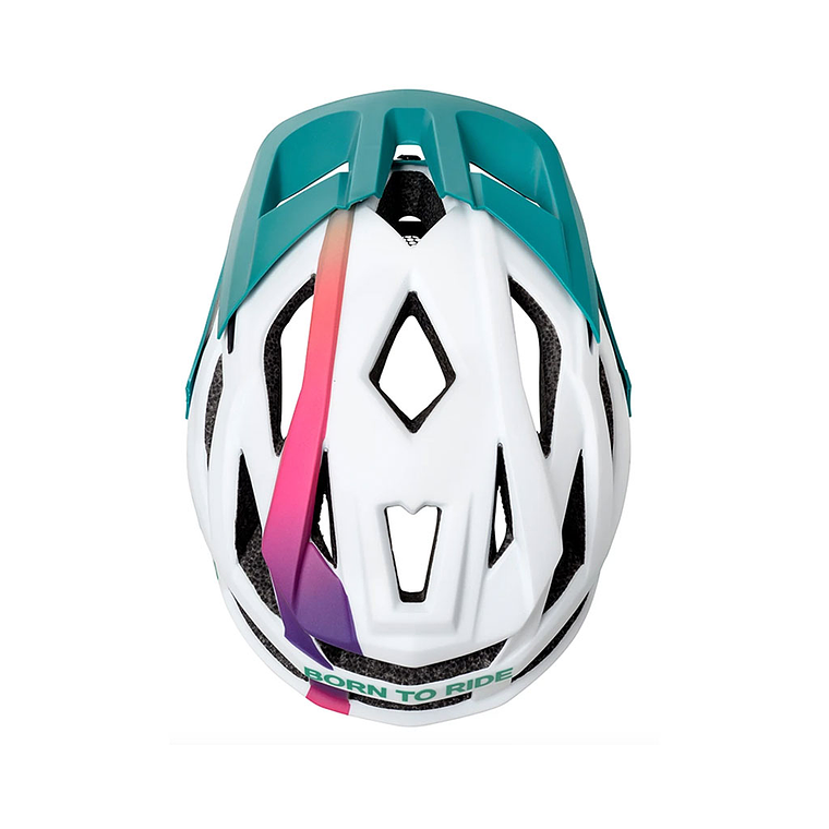 Casco Trip Enduro - Blanco, turquesa 5