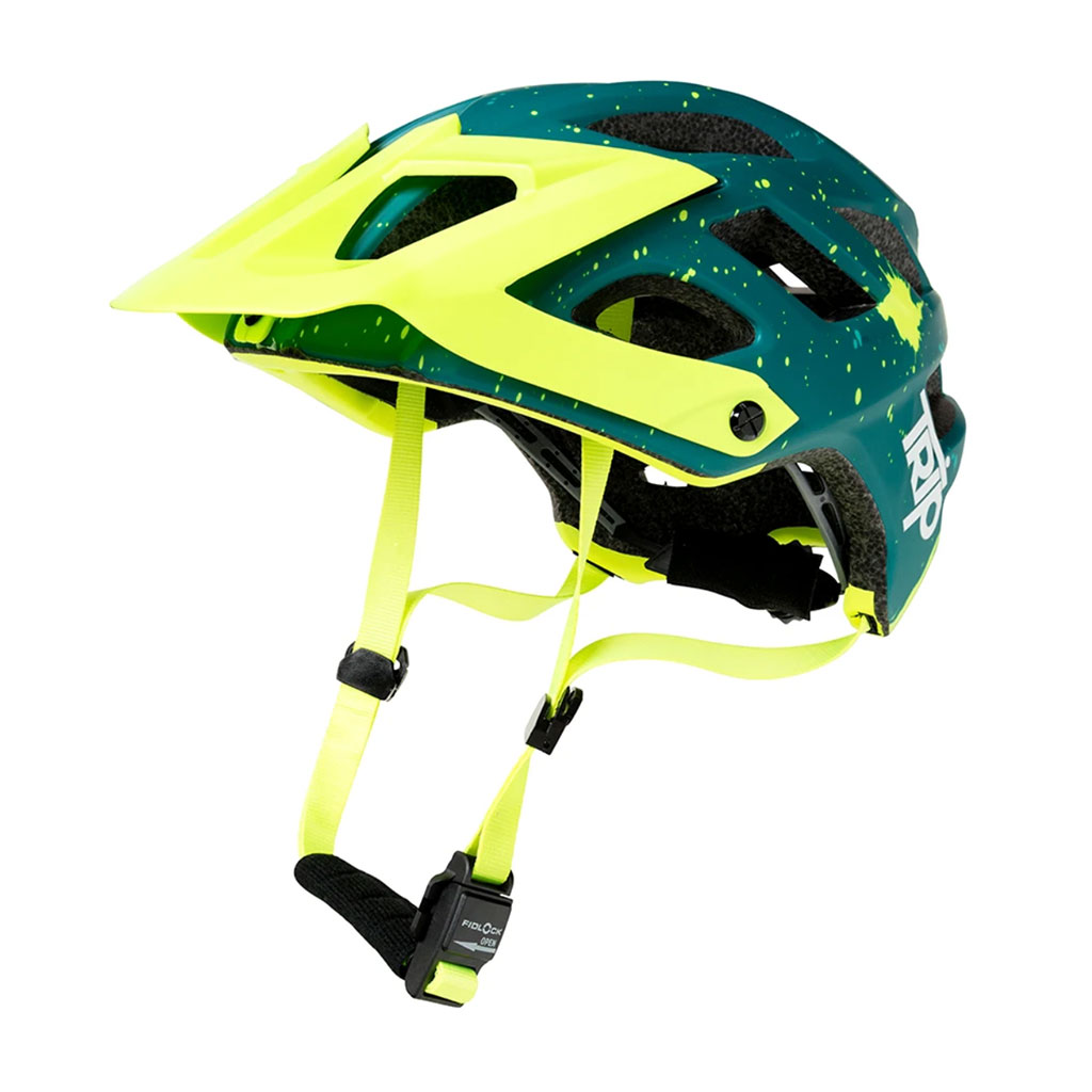 Casco Trip Enduro euphoria diesel - Verde, amarillo 1